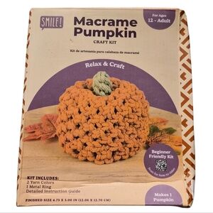 Macrame Pumpkin Craft Kit (Sealed)